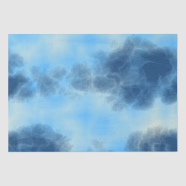 Papel De Seda Arte na Nuvem Azul (Frente )