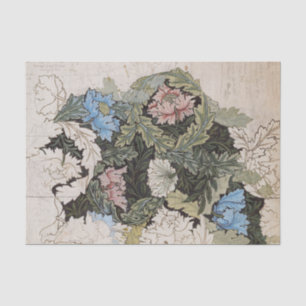 Papel De Seda Arte nouveau william morris desenho de padrão flo