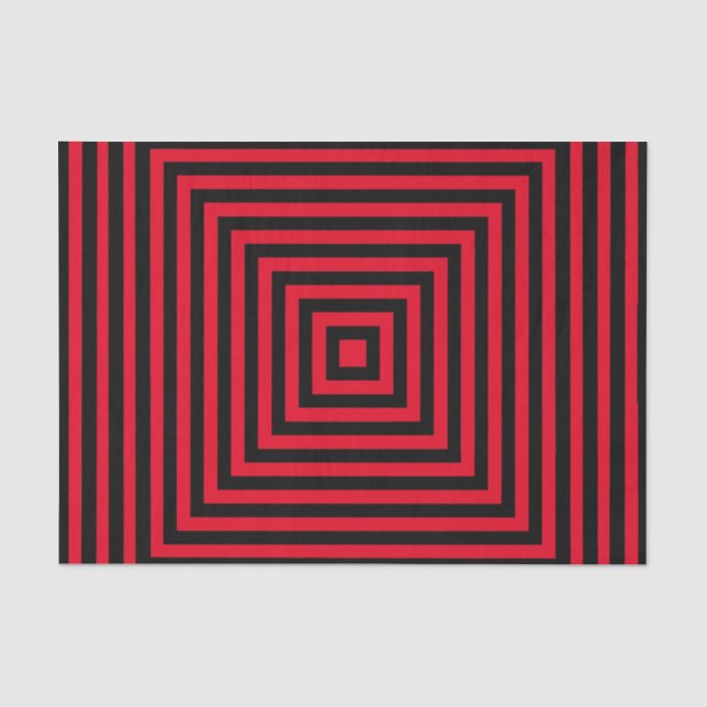 Papel De Seda Arte óptica preta escolha sua própria cor (Frente )