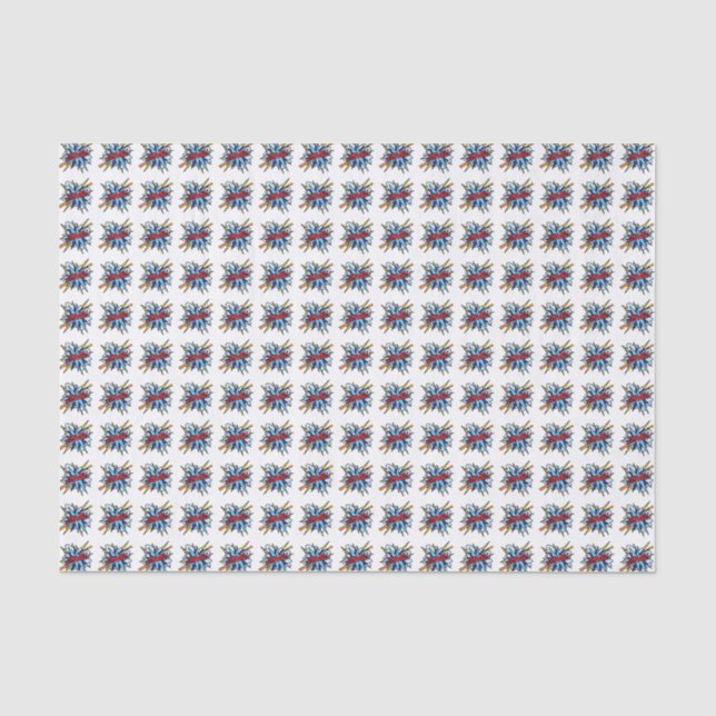 Papel De Seda Arte Pop de Quadrinhos Divertidos e Retrô (Frente )
