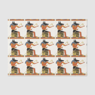 Papel De Seda Arte popular egípcia 1 de Anubis