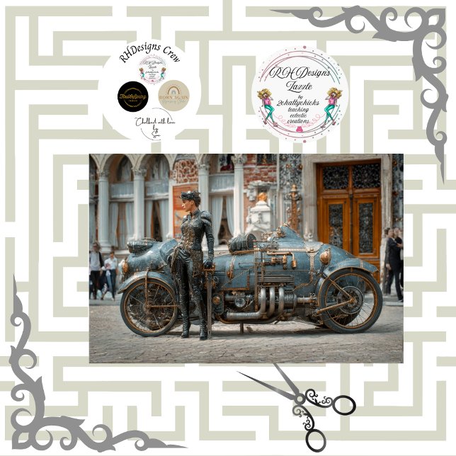 Papel De Seda Arte Steampunk decoupage Ste Phe (Criador carregado)