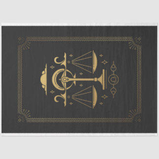 Papel De Seda Arte Trabalho de arte Mística de Tarot Dourada e P