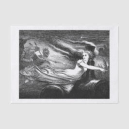 Papel De Seda Arte vintage assombrada