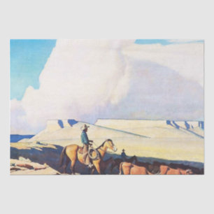 Papel De Seda Arte Western “Open Range” por Maynard Dixon