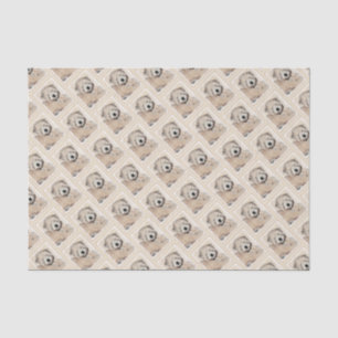 Papel De Seda Arte Wheaten Macio-Revestida do cão da pintura do