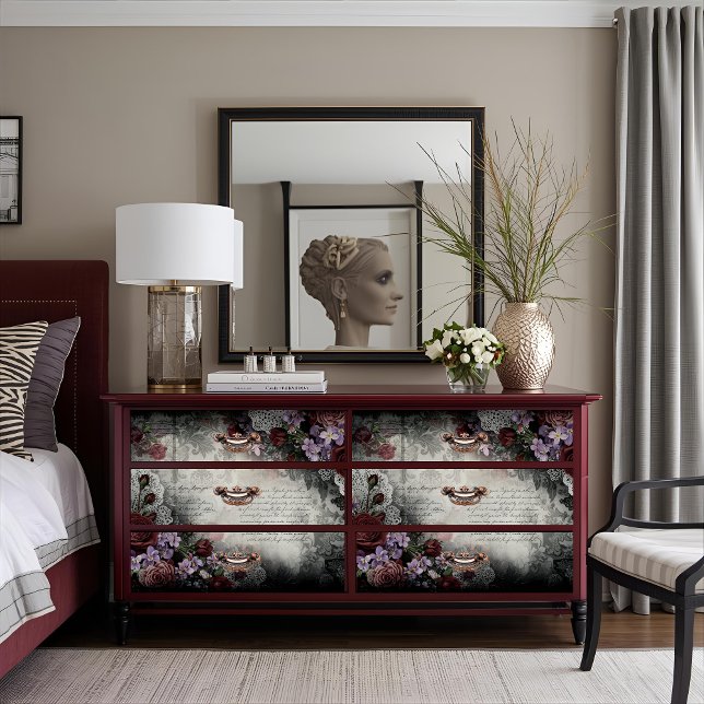 Papel De Seda Artesanato de Dissociação de Script de Rosa do Vit (Criador carregado)