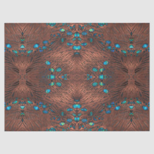 Papel De Seda Artesanato de Tecido de Decoupage de Cobre e Abalo