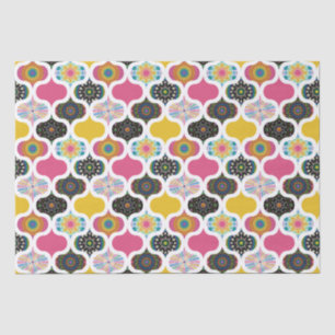 Papel De Seda Artesanato do Rainbow Retro Dot Mandala