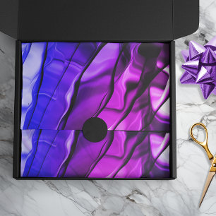 Papel De Seda Artesanato Multi-Roxo Tinado Com abstrato
