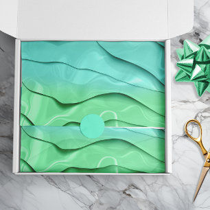 Papel De Seda Artesanato Verde De Tina Seca Com abstrato