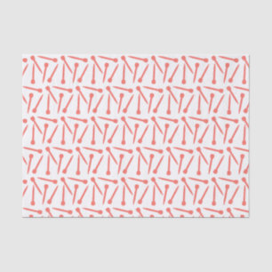 Papel De Seda Artesanatos Agulhas de tricô com coral