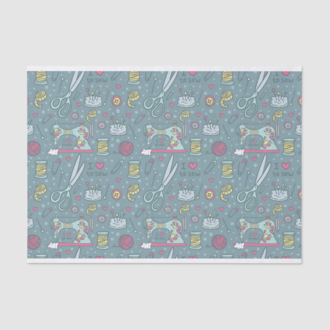 Papel De Seda Artesanatos das noções da máquina de costura (Frente )