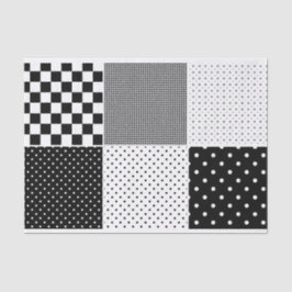 Papel De Seda Artista Pontos Geométricos Textura Branca Preta Qu