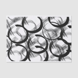 Papel De Seda Artista Preto Cor-de-rosa Grande Textura em Círcul