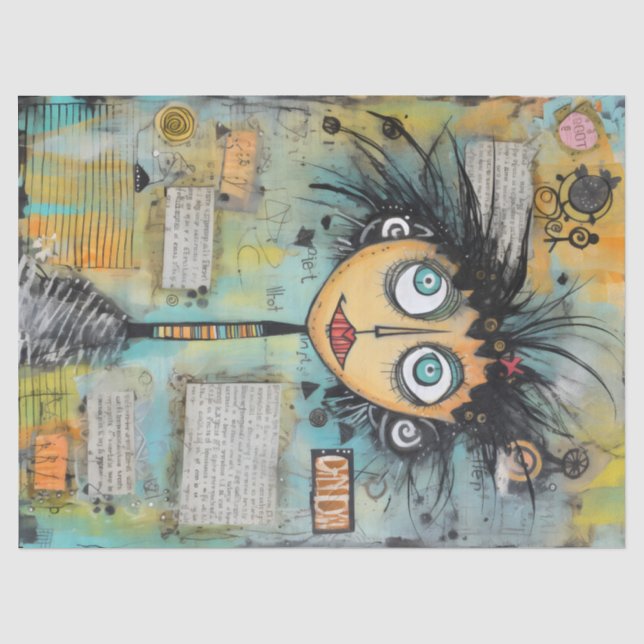 Papel De Seda ArtLady 21 Encantada e angustiada (Frente )