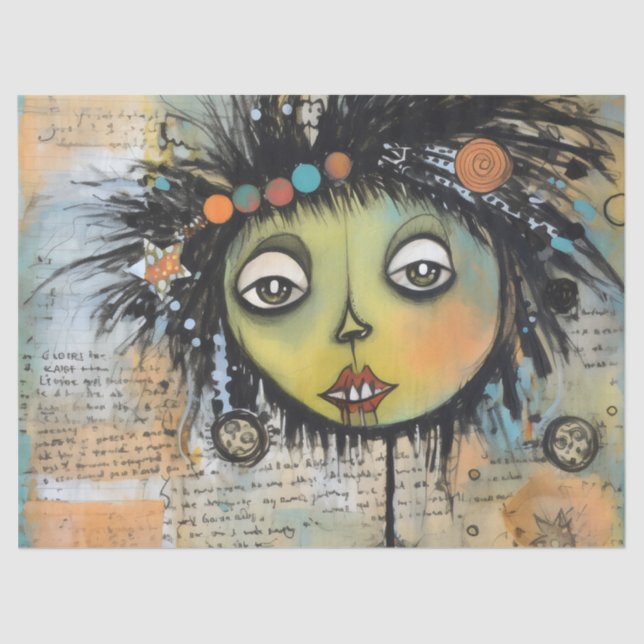 Papel De Seda ArtLady 7 encantadora e angustiada (Frente )