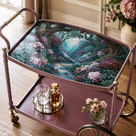 Papel De Seda Árvore Antiga Floral Magenta Floresta Decoupage
