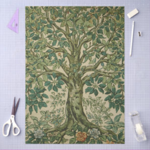 Papel De Seda Árvore da Vida de William Morris Vintage Pré-Rafae