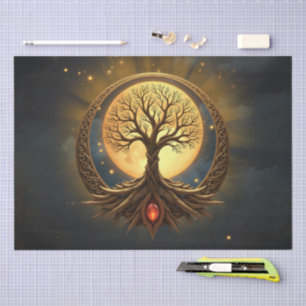 Papel De Seda Árvore da Vida – Iluminação ao Luar