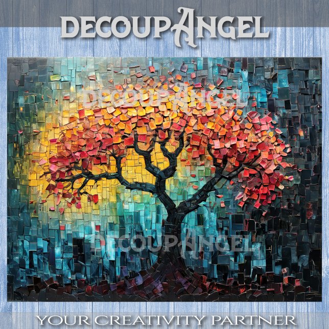 Papel De Seda Árvore da Vida na Arte Mosaica - Dissociação (Criador carregado)