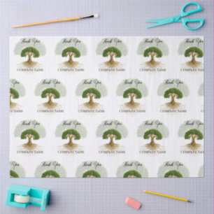 Papel De Seda Árvore da vida útil Logotipo comercial Material de