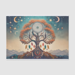 Papel De Seda Árvore da Vida, Visão de DreamCatcher nas Nuvens