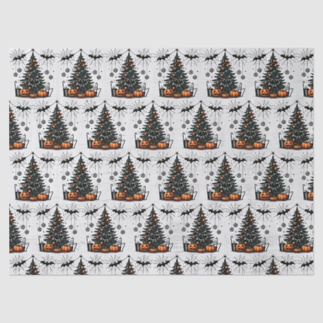 Papel De Seda Árvore de Abóbora de Feriado (Frente )