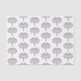 Papel De Seda árvore de frutos silvestres