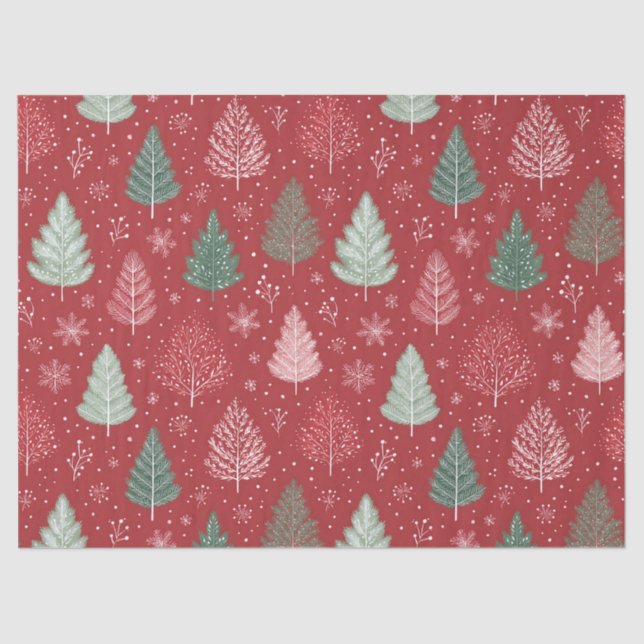 Papel De Seda Árvore de Natal (Frente )