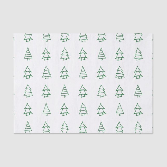 Papel De Seda Árvore de Natal (Frente )