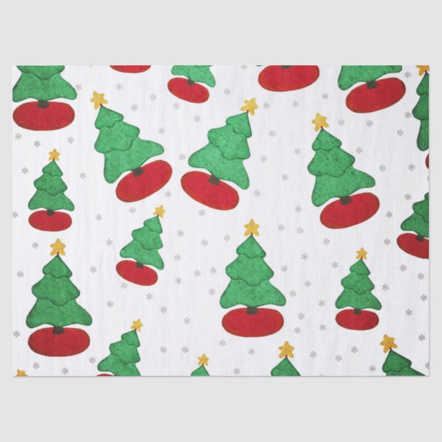 Papel De Seda Árvore de Natal (Frente )