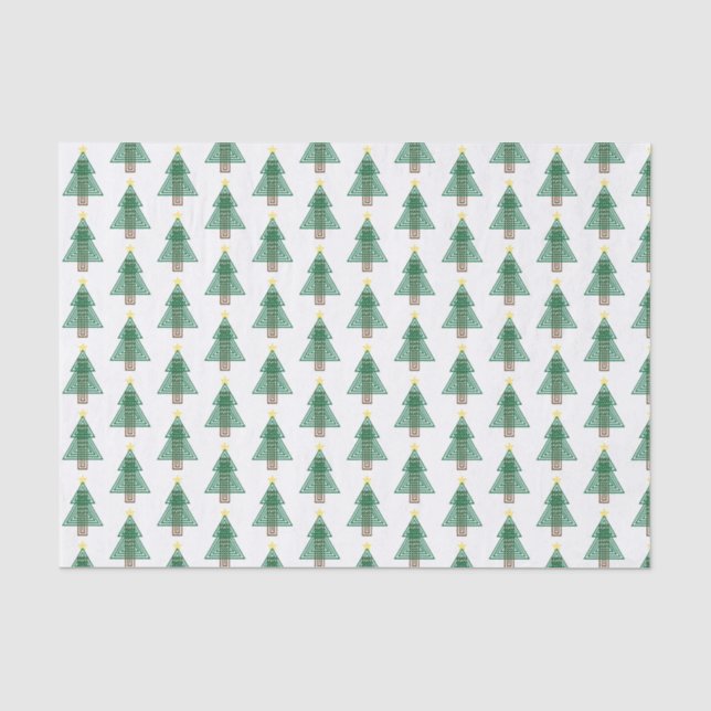 Papel De Seda Árvore de Natal Art Déco (Frente )