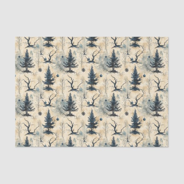 Papel De Seda Árvore de Natal assustadora (Frente )