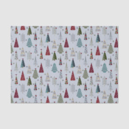 Papel De Seda Árvore de Natal Azul