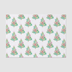 Papel De Seda Árvore de Natal Coquette das Cores Brilhantes das