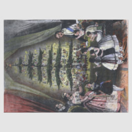 Papel De Seda Árvore de Natal da Rainha Victoria