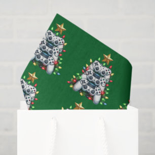 Papel De Seda Árvore de Natal do Gamer