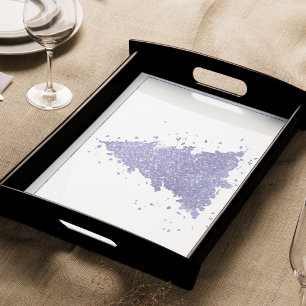 Papel De Seda Árvore de Natal Elegante Lavanda charmosa Roxo