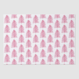 Papel De Seda Árvore de Natal rosa de Natal
