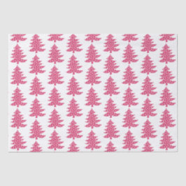 Papel De Seda Árvore de Natal rosa de Natal