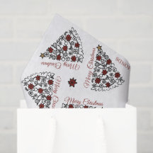 Árvore de Natal simples com Poinsettia Personalize