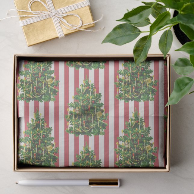 Papel De Seda Árvore de Natal Vintage (Presente)