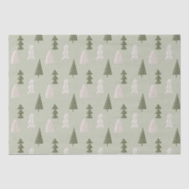 Papel De Seda Árvore de Natal Woodland