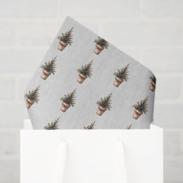 Papel De Seda árvore de pinha de Natal costume rústico de feriad
