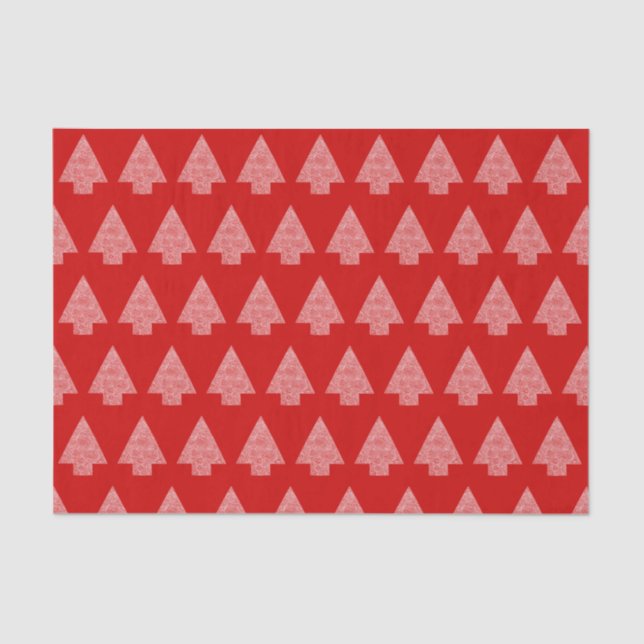 Papel De Seda Árvore do pinheiro moderno (Frente )