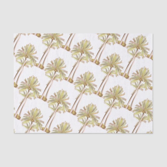 Papel De Seda Árvore Tropical de Coconut (Frente )
