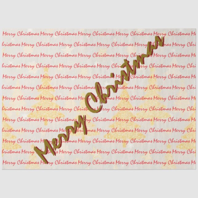 Papel De Seda Árvores de Natal de Luxo Festivas (Frente )