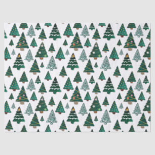 Papel De Seda Árvores de Natal e Decorações Natal Branco