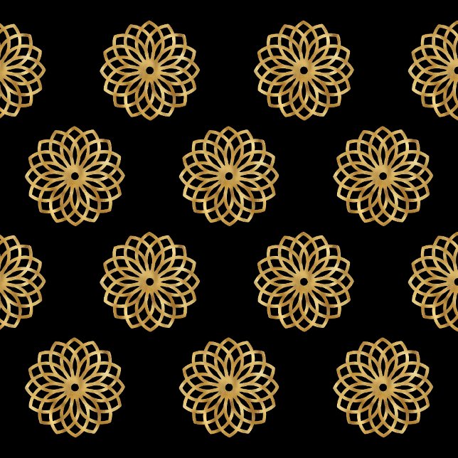 Papel De Seda Árvores de Natal Elegantes, Douradas e Negras (Criador carregado)